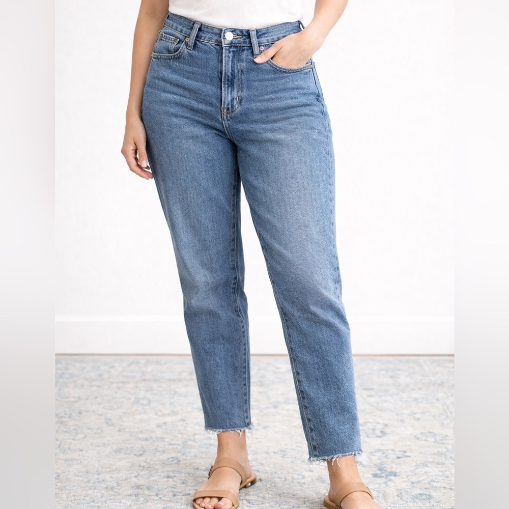 Hollister California Curvy High-Rise Mom Jean - Blue Denim Jeans 5R W27 L27